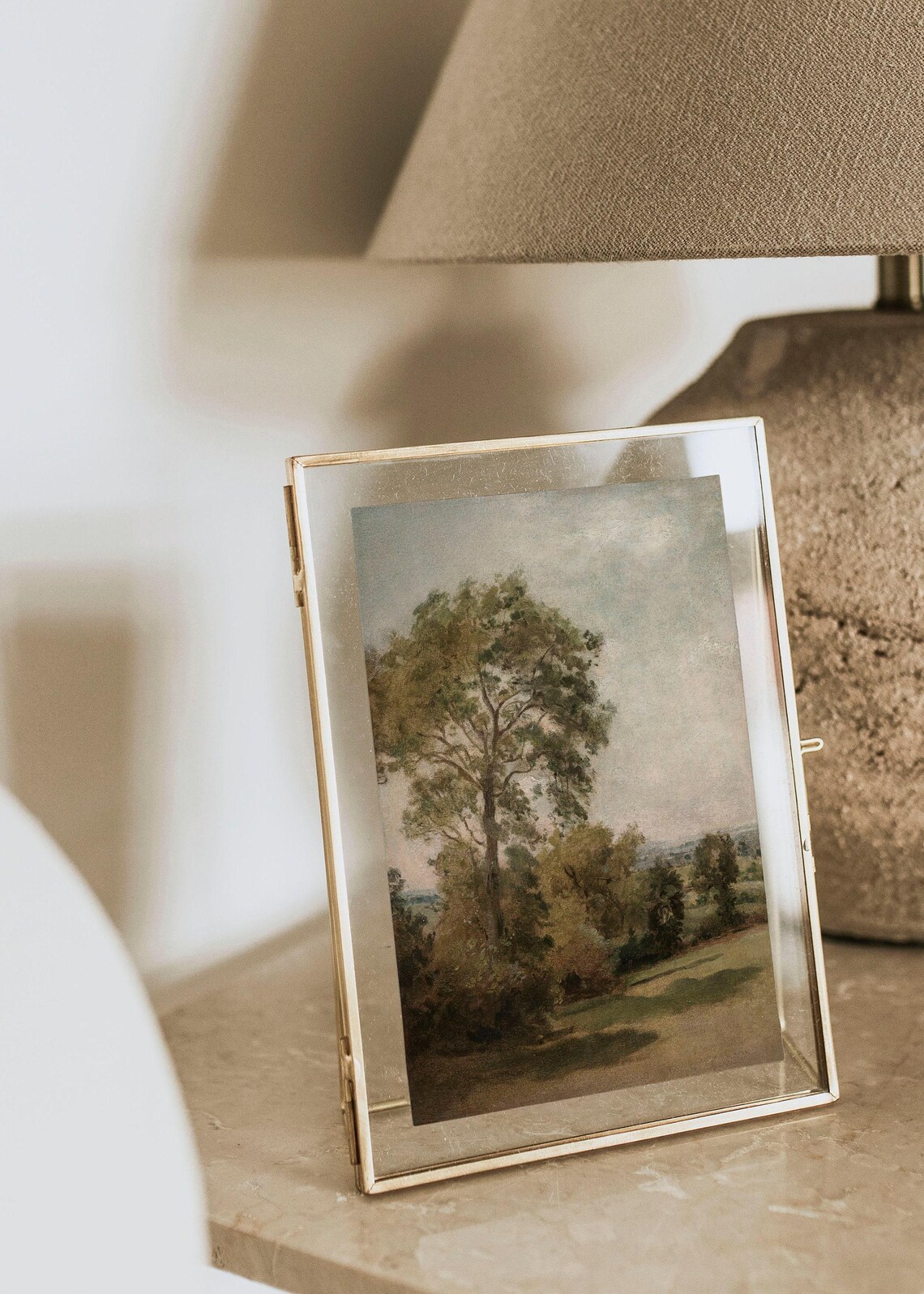 Vintage Tree Landscape Art Print, Rustic Country - Image 4