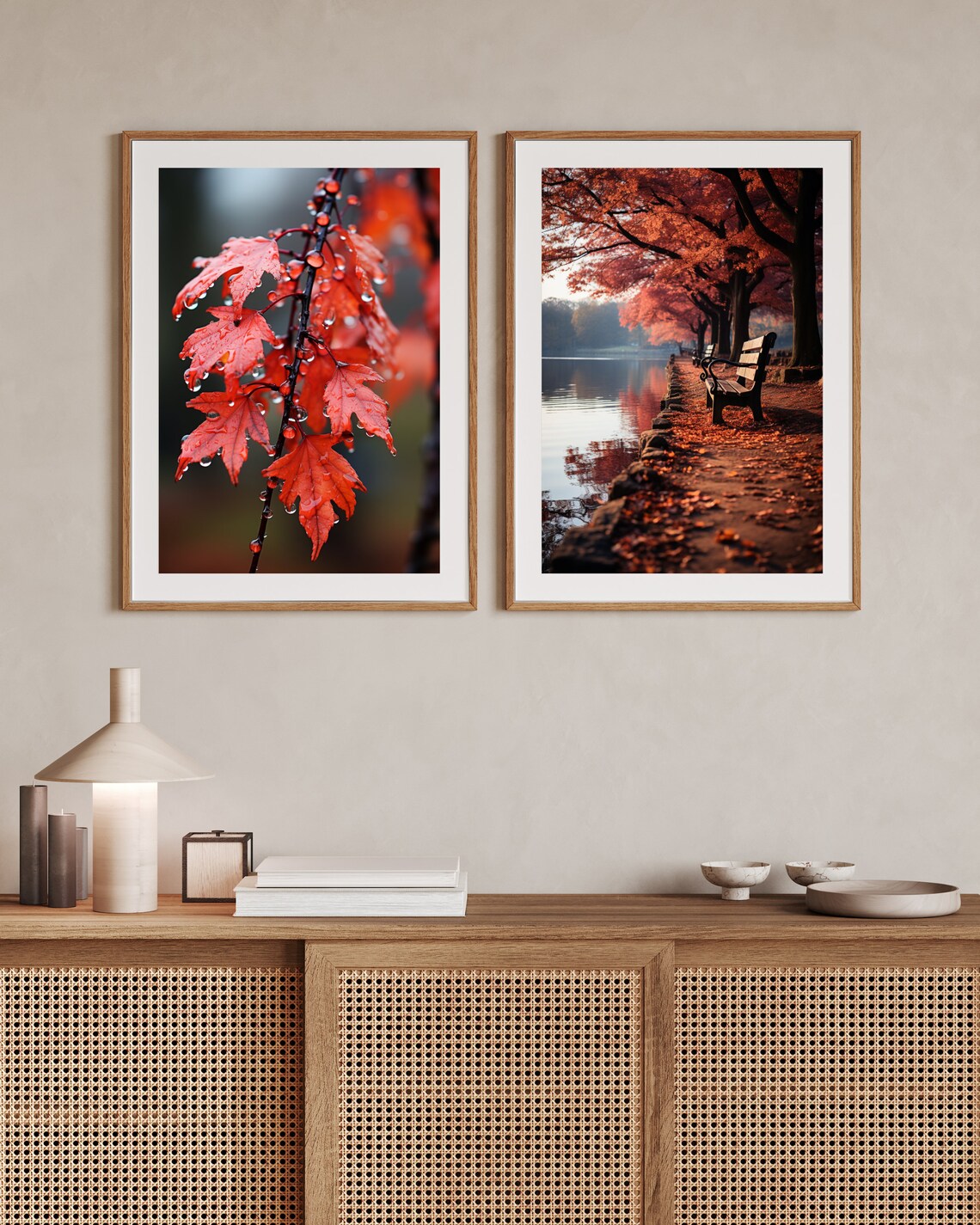 Autumn By The River Poster Print, Seasonal Decor - Image 2