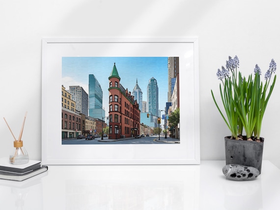 Toronto Gooderham Building Historic Flatiron Watercolor Art Print