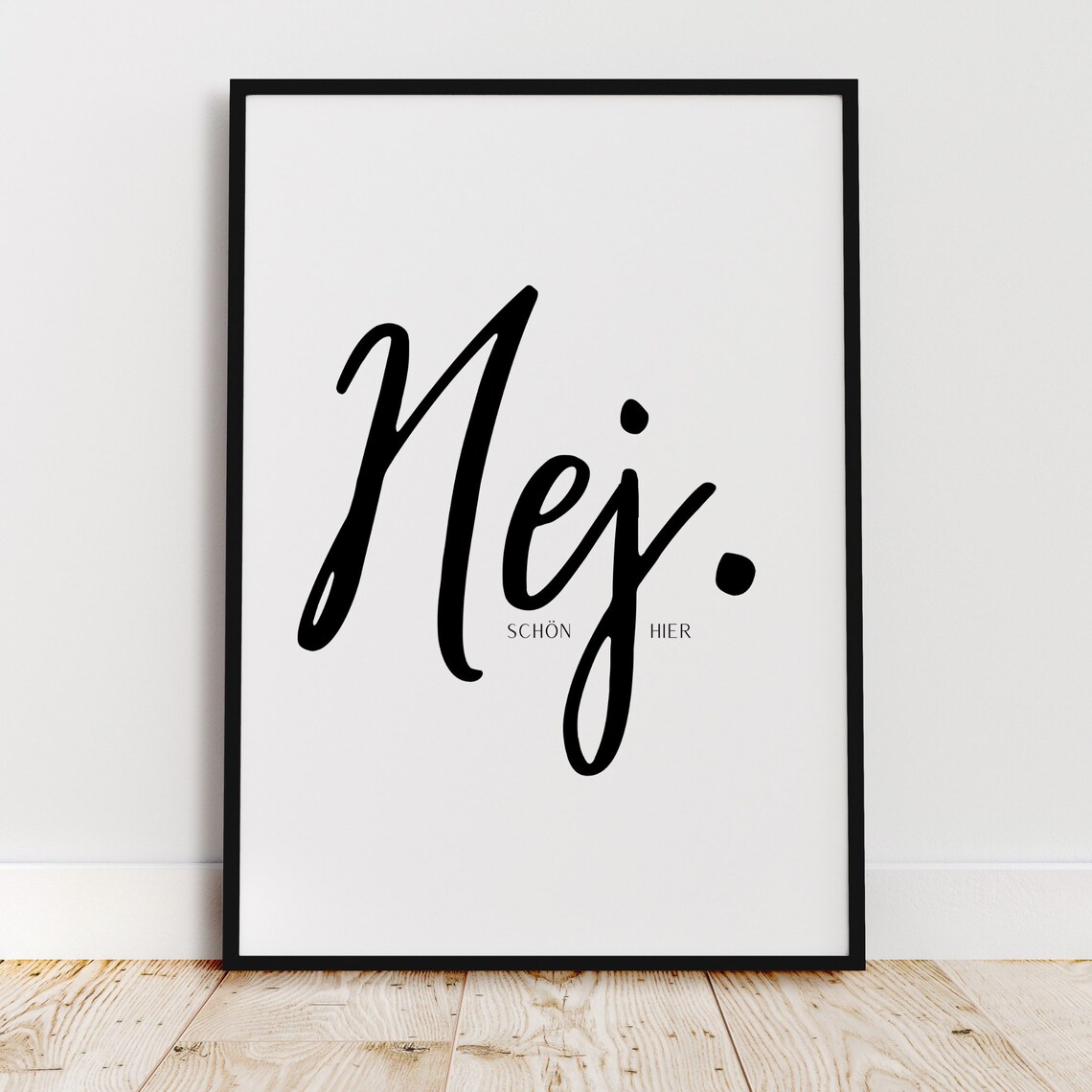 Mural Hej Posters Scandinavian Living Room Art Print