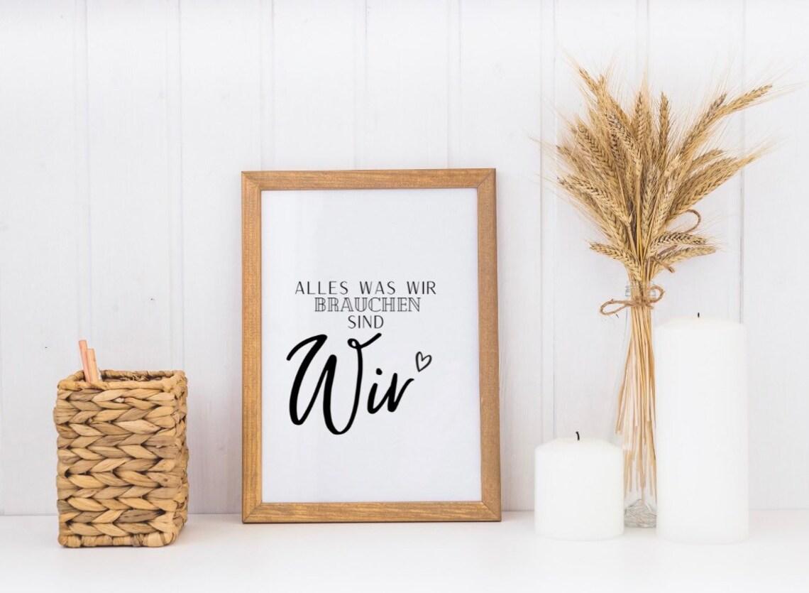 Love Family Scandi Living Space Poster Print - Image 2