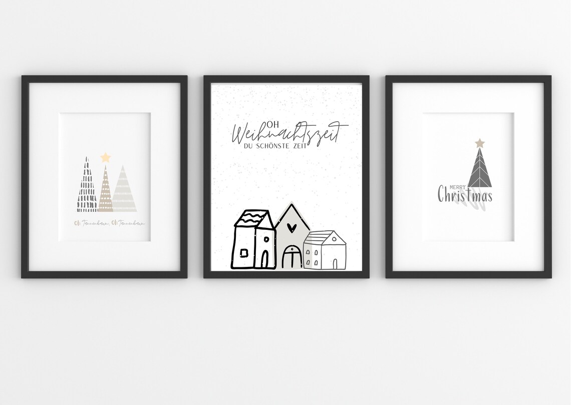 Christmas Time Poster, Holiday Wall Decoration - Image 4