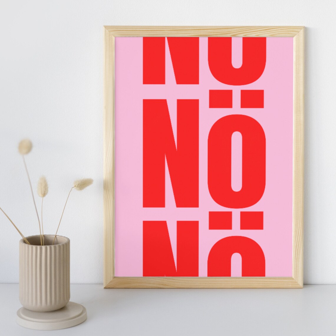 Nope Abstract Modern Poster for Home Decor - Image 2