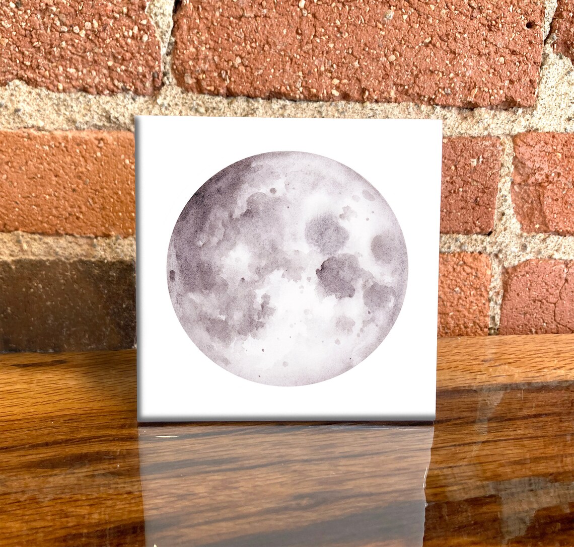 Full Moon Lunar Decorative Wall Art Print for Astronomy Lovers