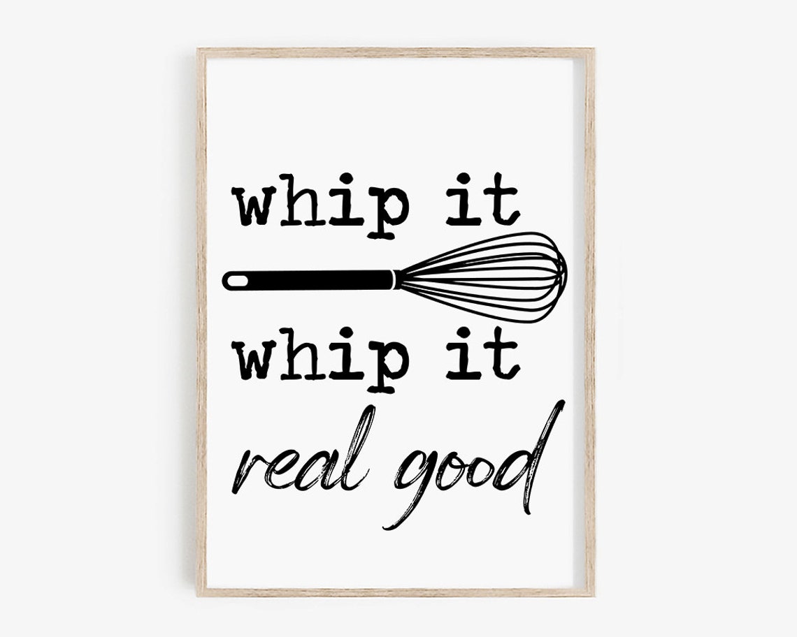 Whip It Whip It Real Good Whisk Funny Baking Kitchen Quote Poster - Image 4