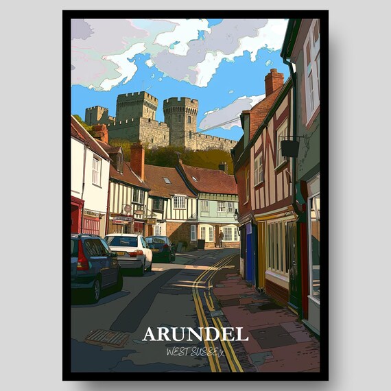 Arundel, West Sussex Travel Poster