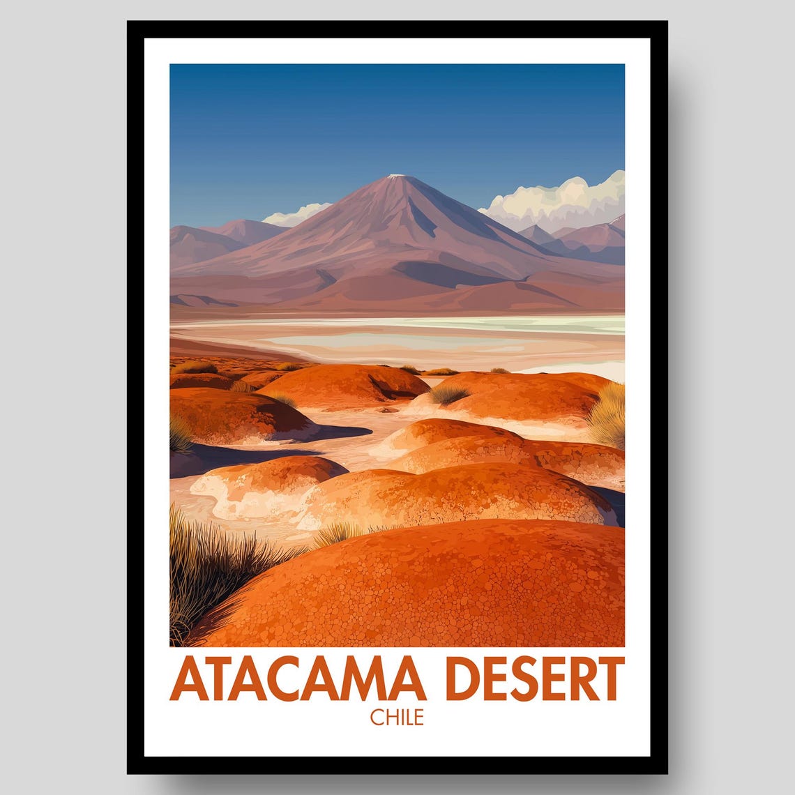 Atacama Desert Travel Poster