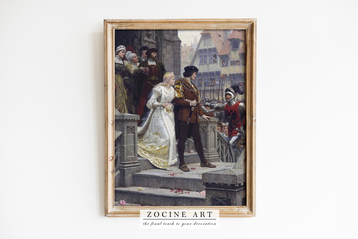 Edmund Leighton Bridal Procession 1888 Classic Painting Poster