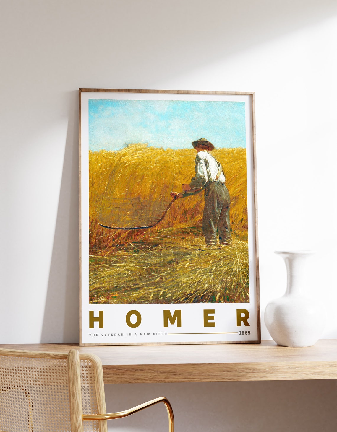 Winslow Homer The Veteran In A New Field 1865 Wheat Harvest Poster