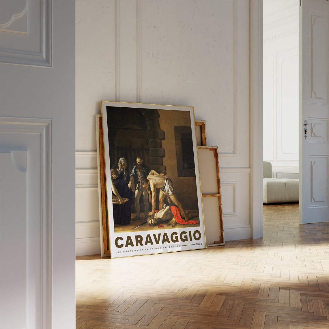 Caravaggio Beheading of Saint John the Baptist 1608 Art Poster