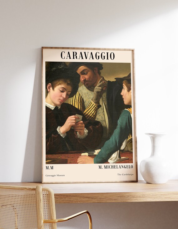 Caravaggio Poster Print Minimalist Art Modern Home Decor Farmhouse Baroque