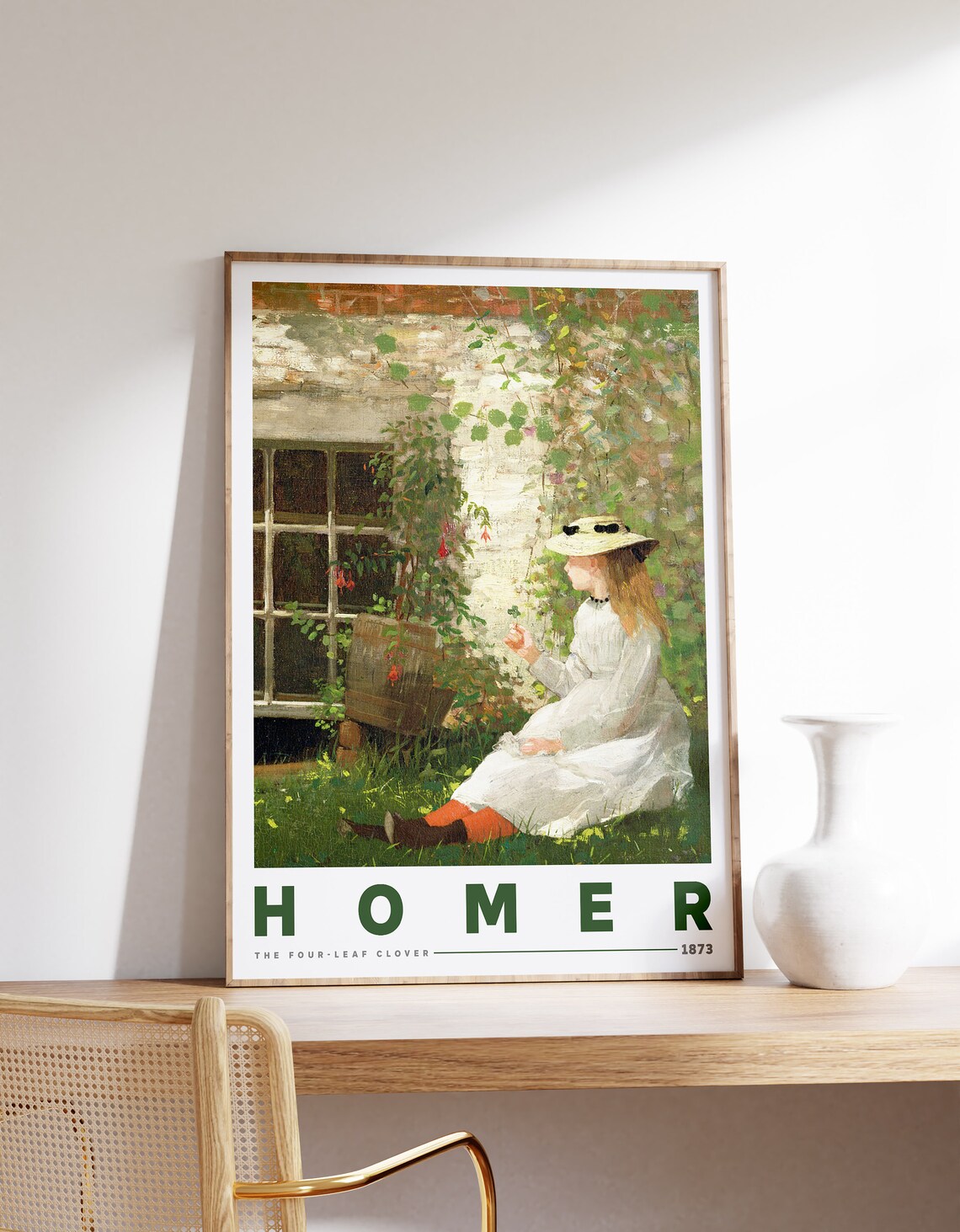Winslow Homer, The Fourleaf Clover 1873 Poster