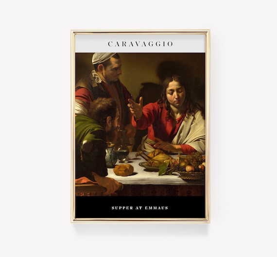 Caravaggio Poster Print Minimalist Art Modern Home Decor Farmhouse Baroque