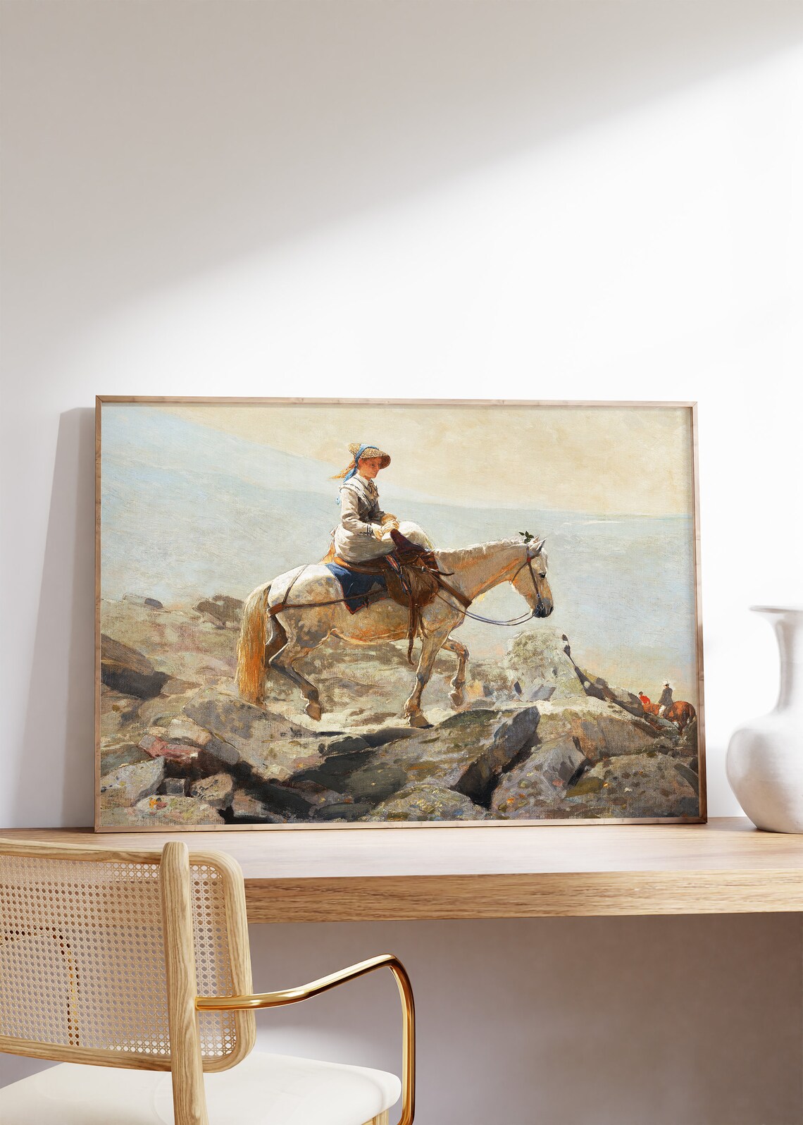 Winslow Homer The Bridle Path White Mountains Classic Equestrian Art Poster