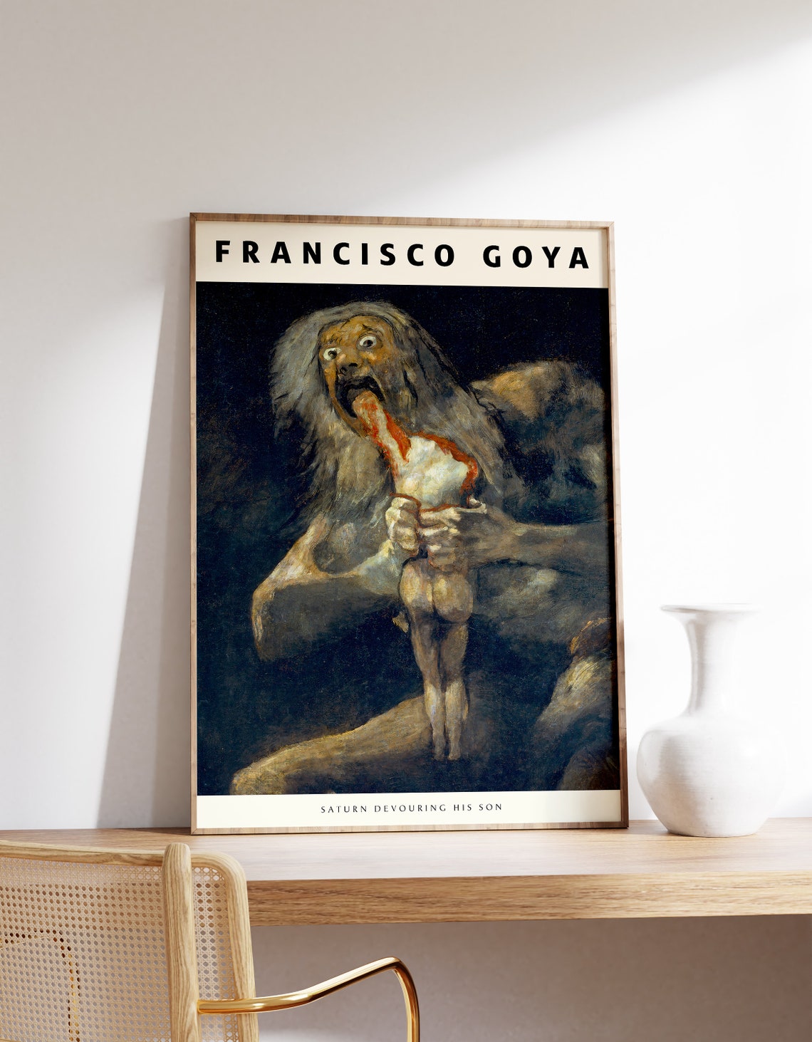 Francisco Goya Saturn Devouring His Son Dark Masterpiece Poster