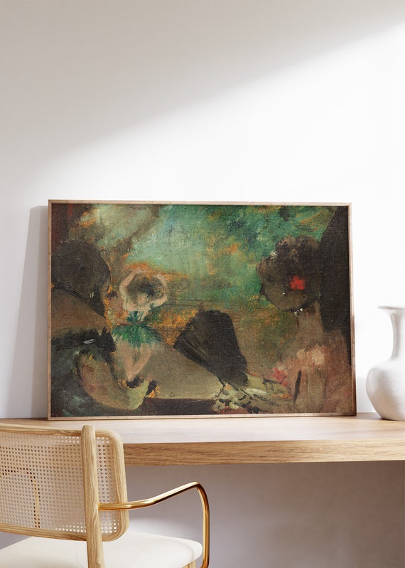 Edgar Degas The Loge 1883 Vintage Poster Impressionist Painting Decorative Artwork Figurative Canvas Gift Wall Home Decor