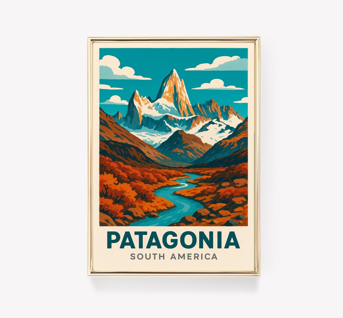 South America Vintage Travel Poster