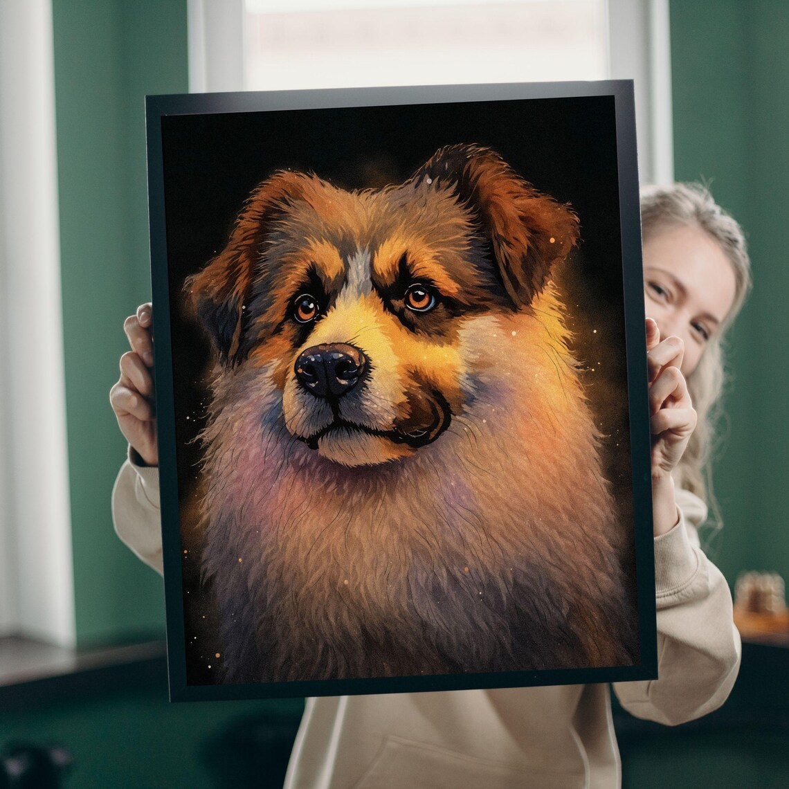 Anatolian Shepherd Fluffy Puppy Guardian Dog Portrait Poster - Image 6