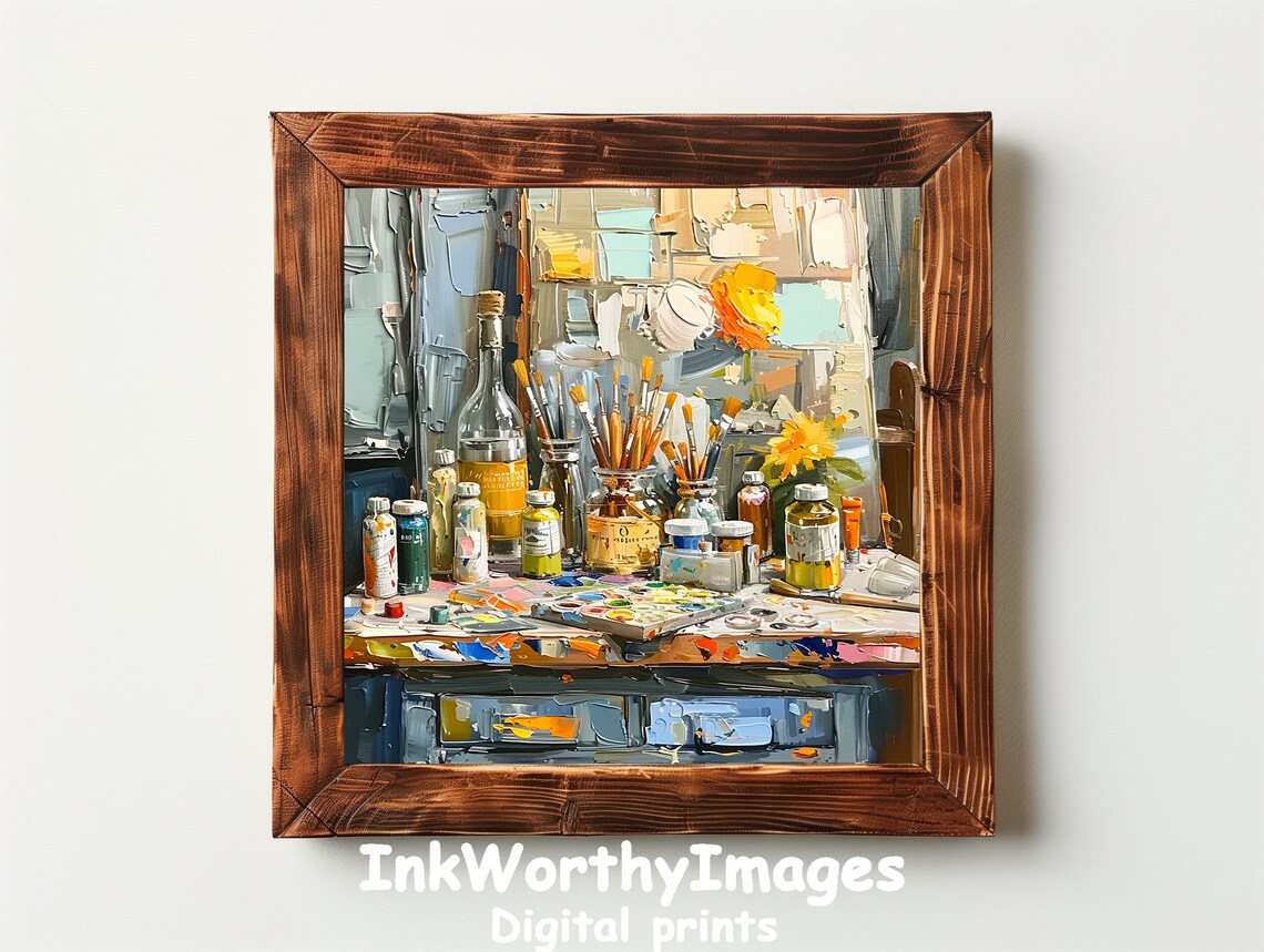 Artists Creative Studio, Whimsical Art Supplies Decor - Image 3