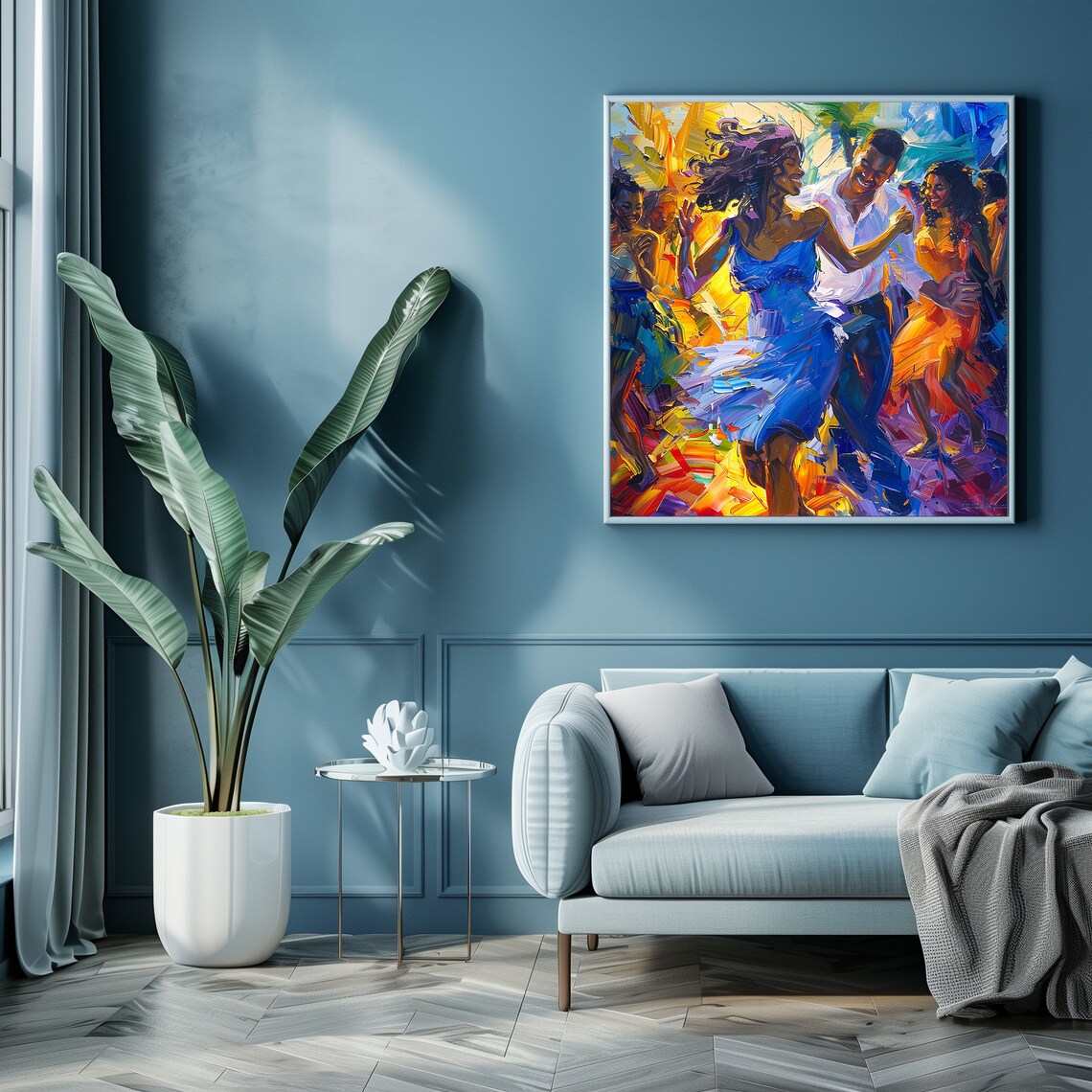 Salsa Dancing Celebration, Joyful Party Scene Art Print - Image 3