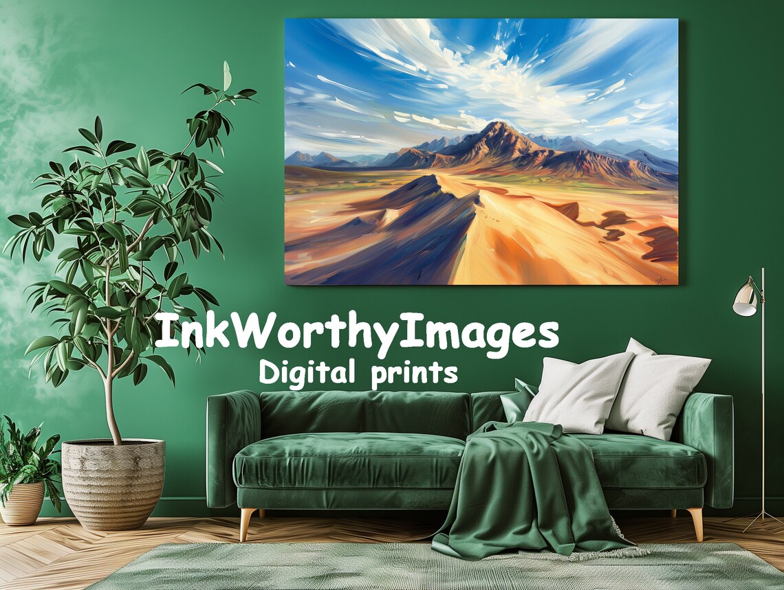 Vibrant Desert Landscape, Modern Desert Decor - Image 2
