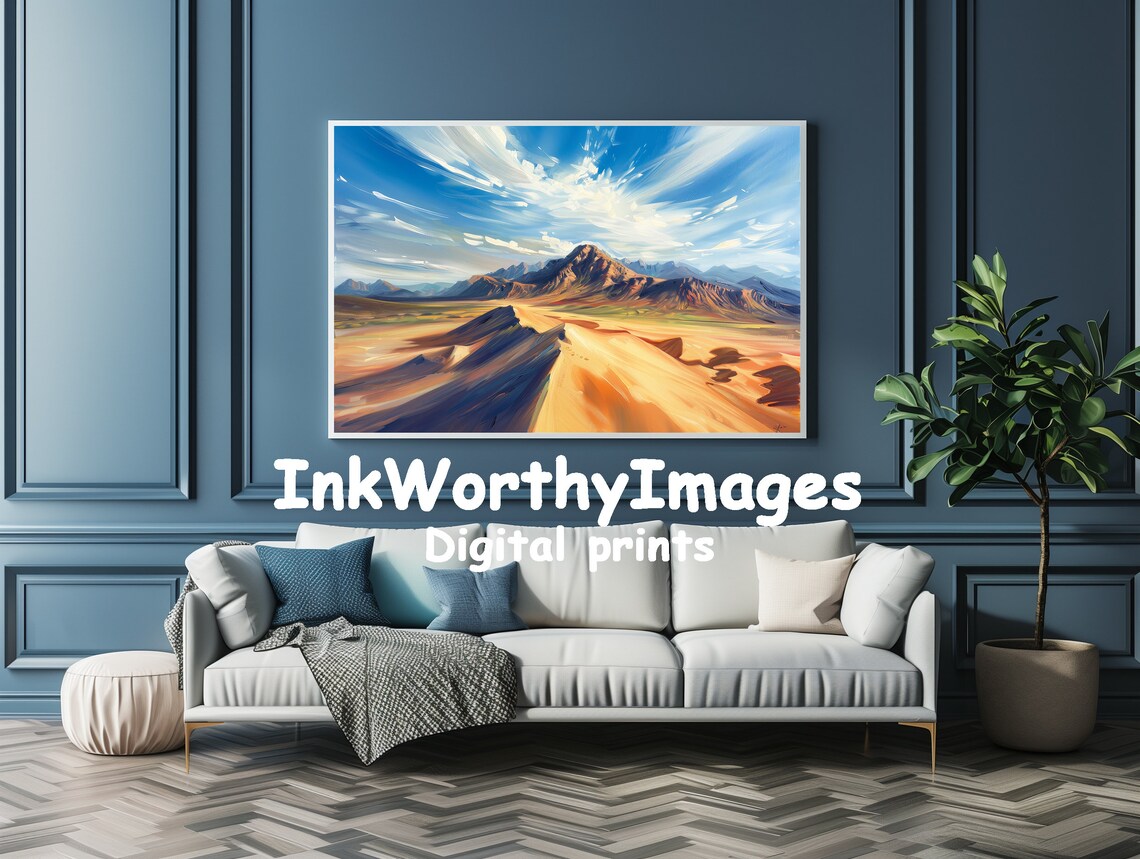 Vibrant Desert Landscape, Modern Desert Decor - Image 4