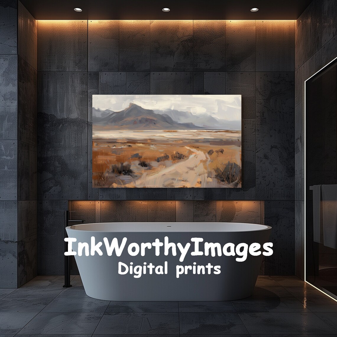 Minimalist Desert Landscape, Modern Impressionist Art - Image 5