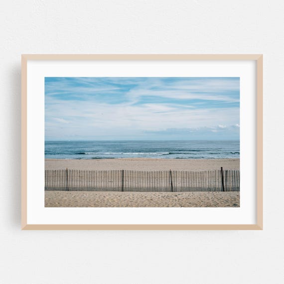 Asbury Park Print New Jersey Wall Art Beach Framed Ocean Home Decor Coastal Poster Waves Fine Minimalist Landscape Summer