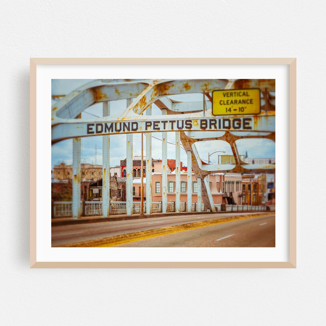 Edmund Pettus Bridge Selma Alabama Historic Civil Rights Landmark Poster