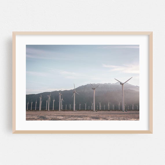 Palm Springs Print Wall Art Landscape Framed Desert Home Decor Nature Poster Mountain Fine Minimalist Photography