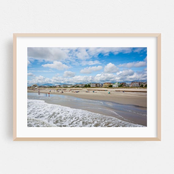 Ventnor City Print New Jersey Wall Art Beach Framed Coastal Home Decor House Poster Ocean Fine Landscape Summer Scenic