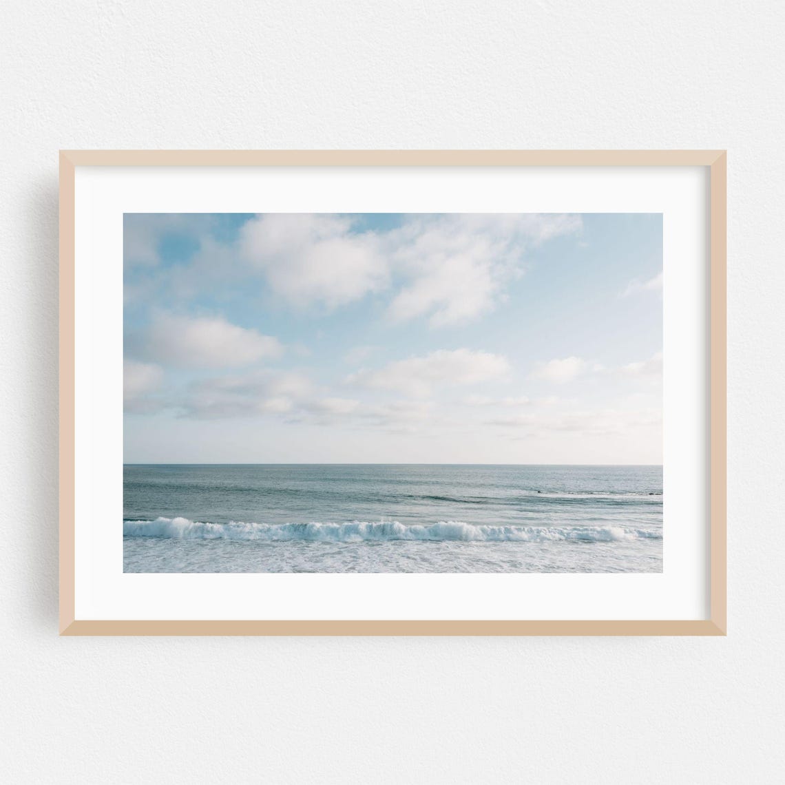 Laguna Beach California Ocean Waves Poster Minimalist Coastal Photo