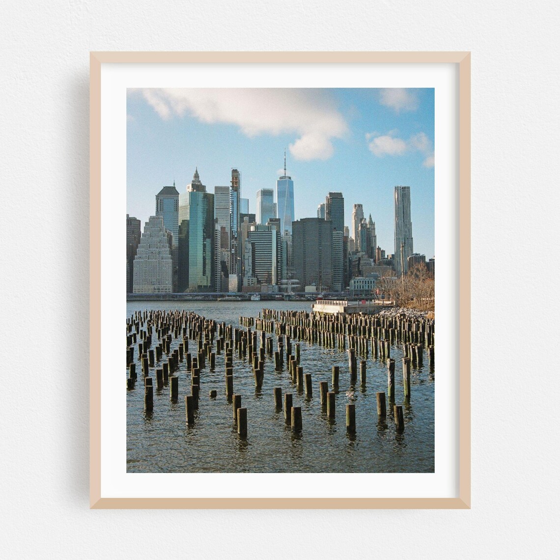 Brooklyn Piers Lower Manhattan Skyline Waterfront Photo Poster