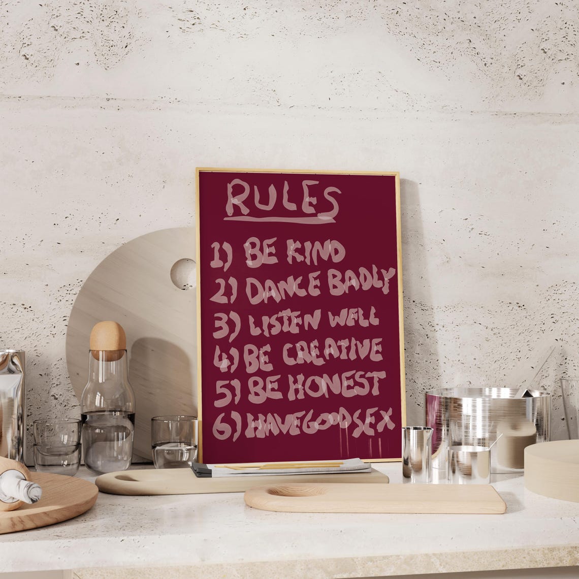 House Rules, Trendy Home Decor Poster - Image 2