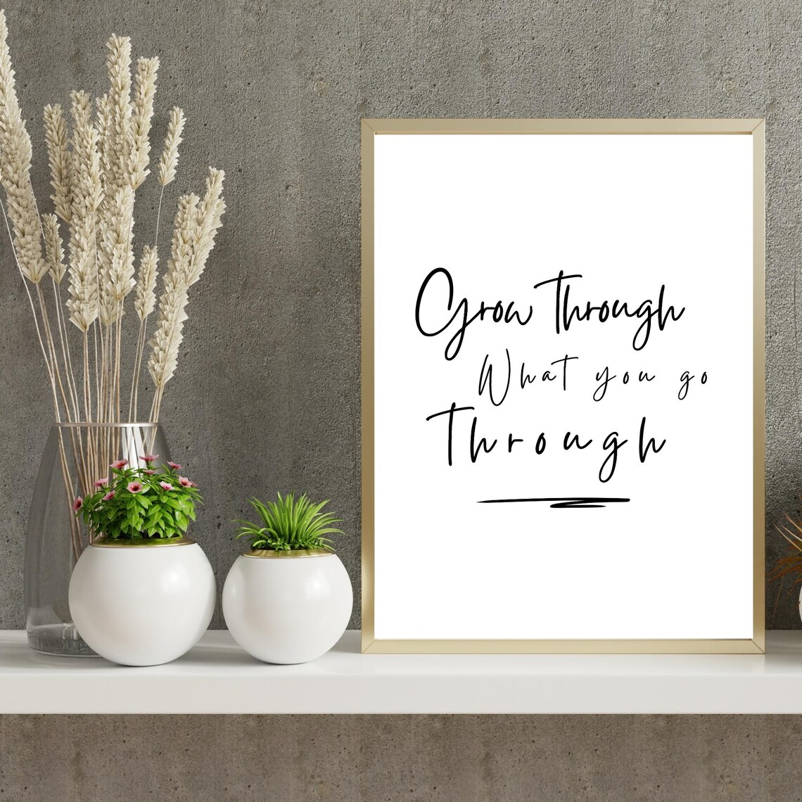 Inspirational Quote Wall Art Mental Health Positive Affirmation Home Or Office Decor