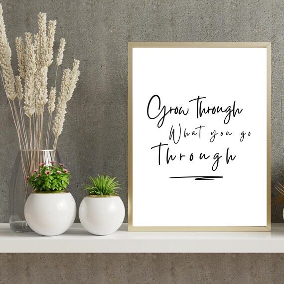Inspirational Quote Wall Art Mental Health Positive Affirmation Home Or Office Decor