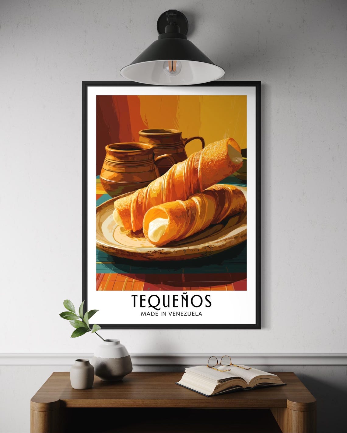 Tequeños Cheese Sticks Food Art Poster Made In Venezuela Kitchen Art