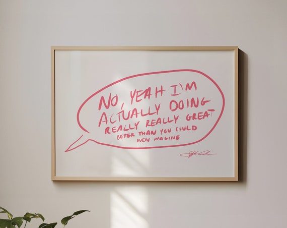 Doing Great Mid-Century Modern Typography Art Print