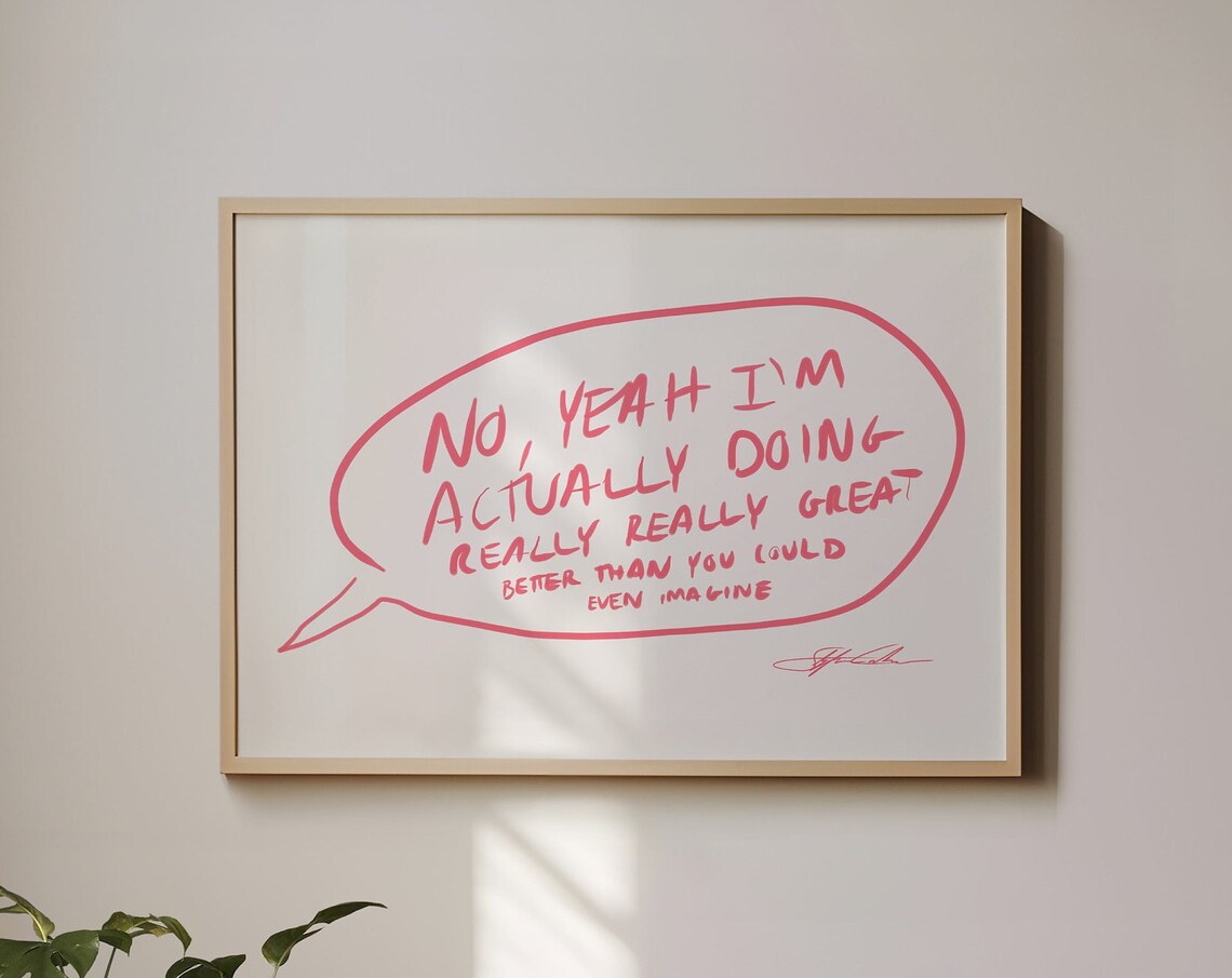 Doing Great Mid-Century Modern Typography Art Print