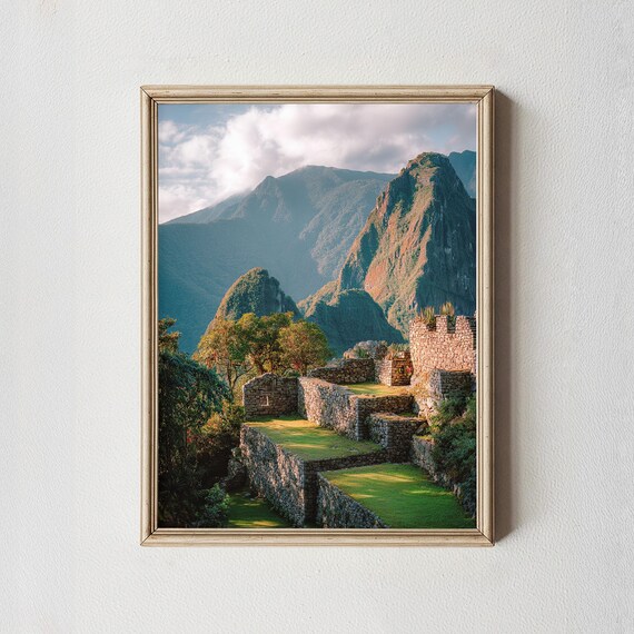 Machu Picchu Inca Ruins Peru Andes Mountain Landscape Wall Art