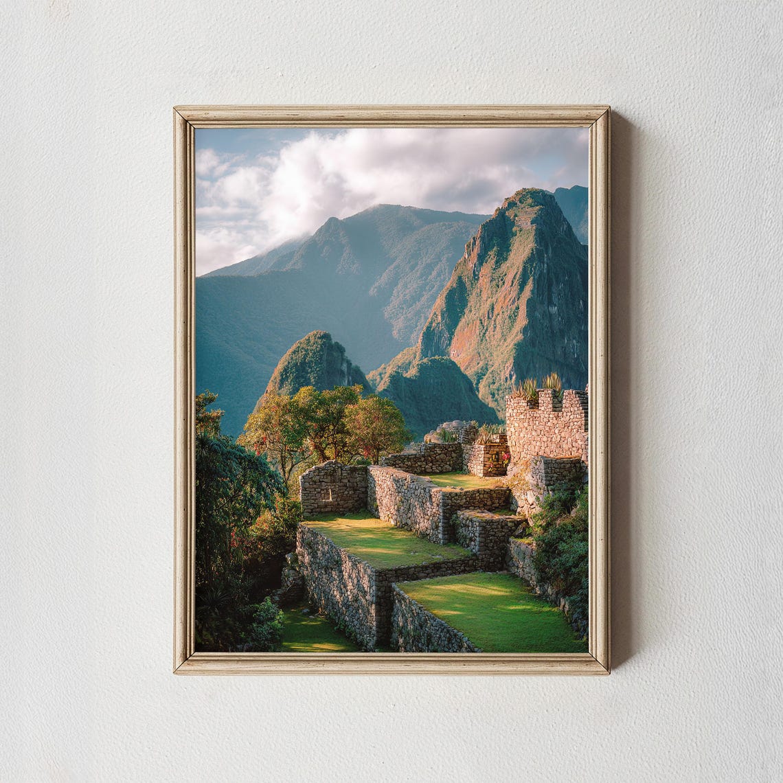 Machu Picchu Inca Ruins Peru Andes Mountain Landscape Wall Art