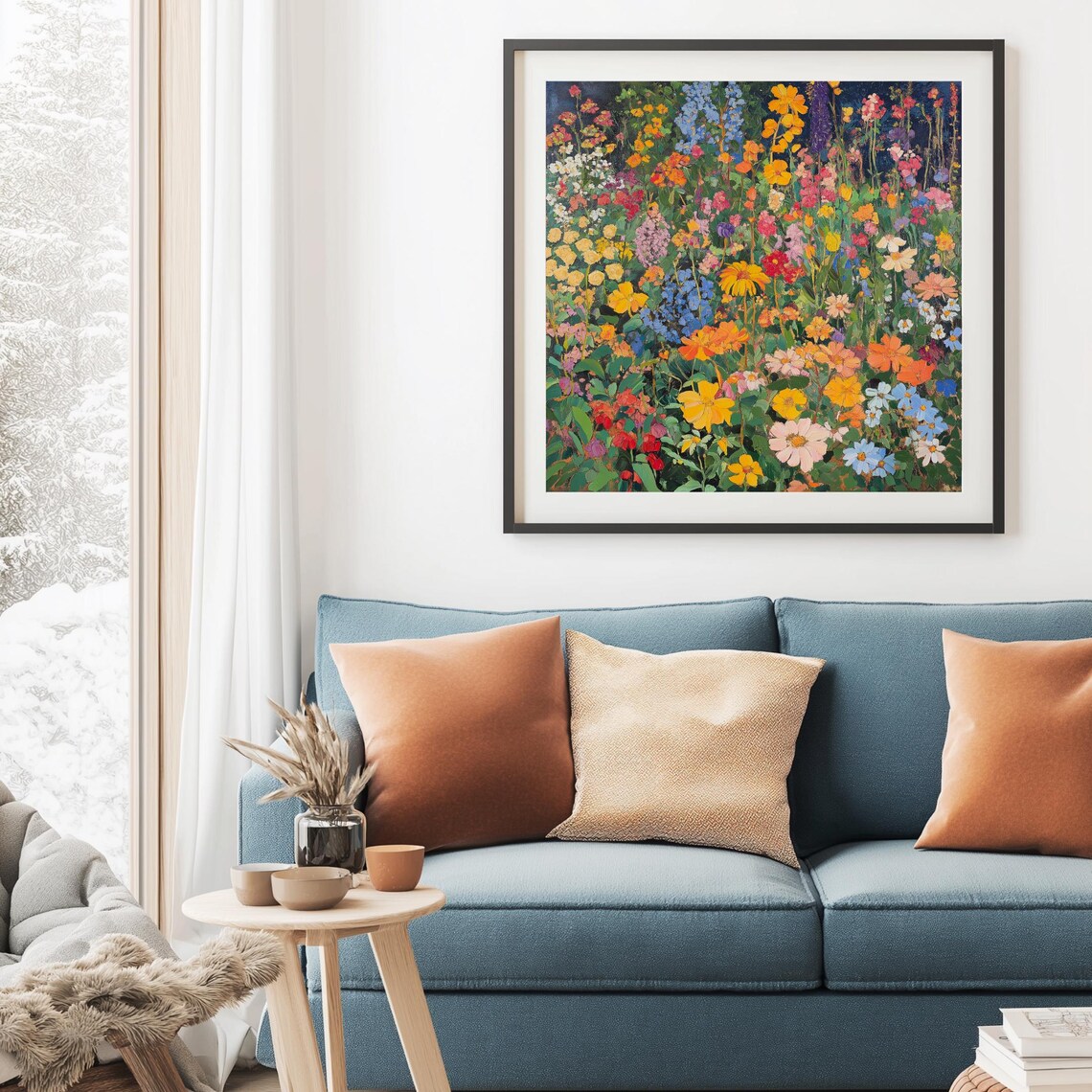 Wildflowers Art Print, Nature-Inspired Botanical Decor