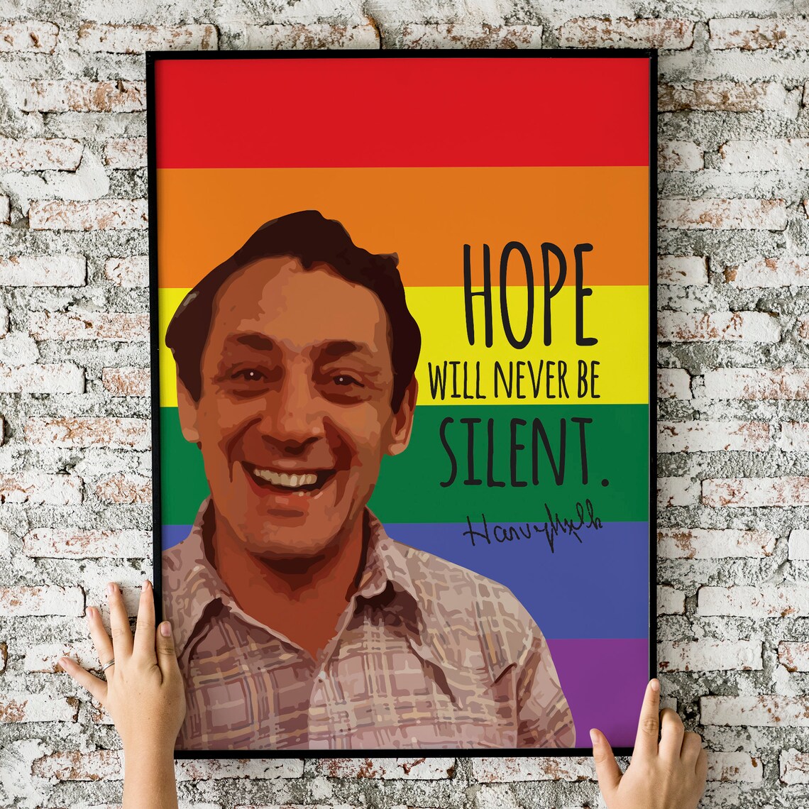 Harvey Milk Quote, LGBTQ Equality Inspiration Poster