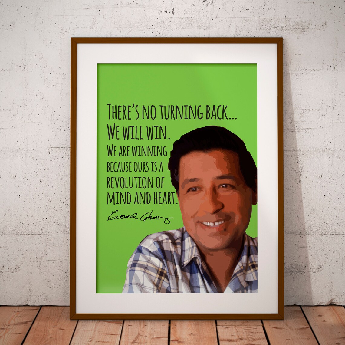 Cesar Chavez Equality And Labor Activism Art Print
