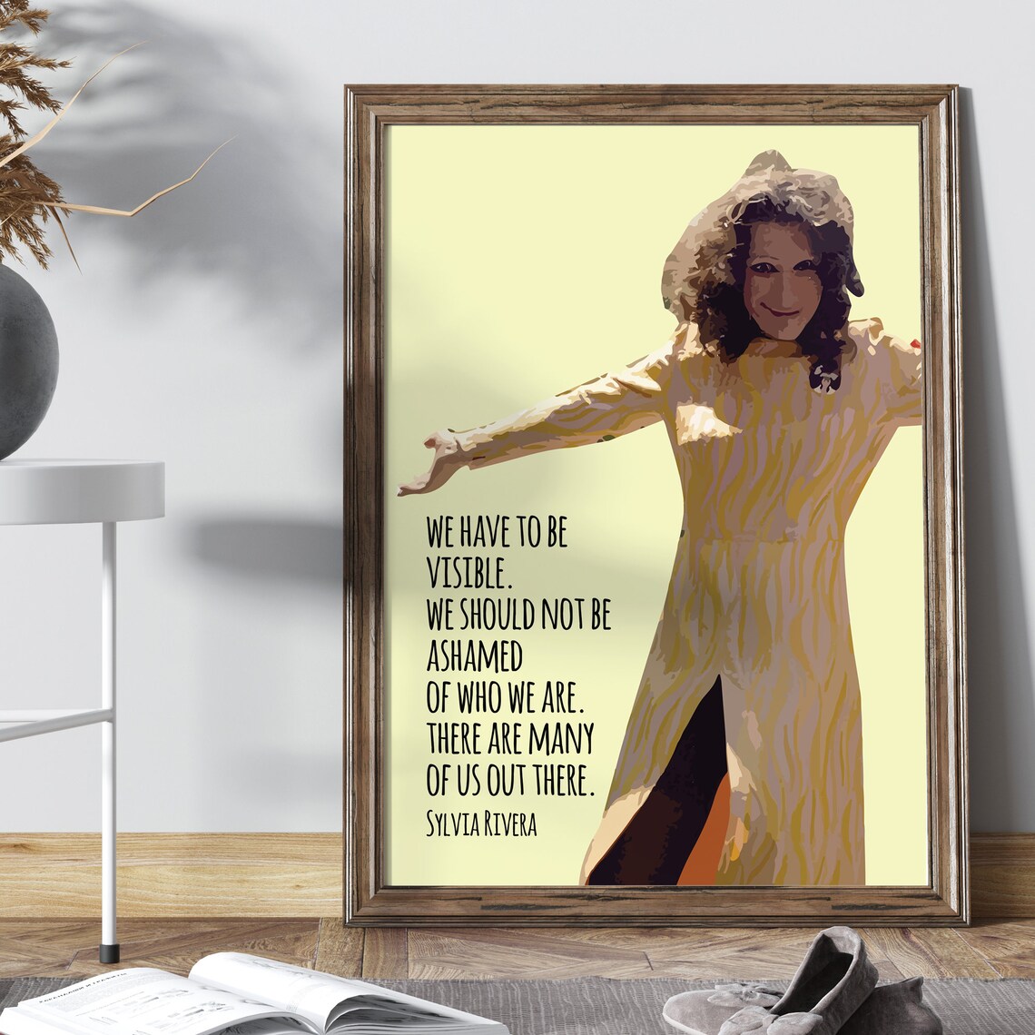 Sylvia Rivera Quote, LGBTQ Rights Poster Print - Image 2