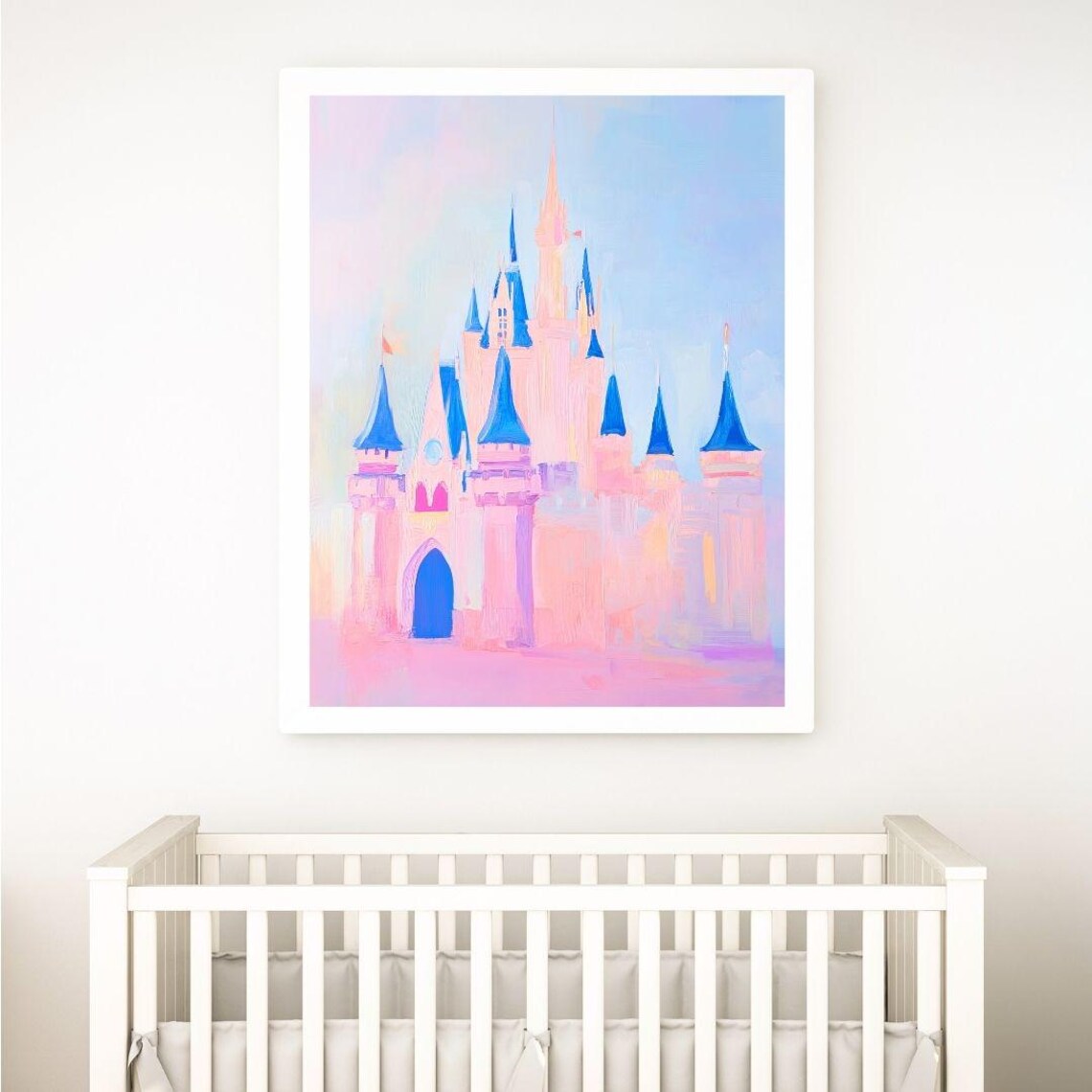 Abstract Pink Magic Castle, Pastel Kingdom Art Print - Image 2