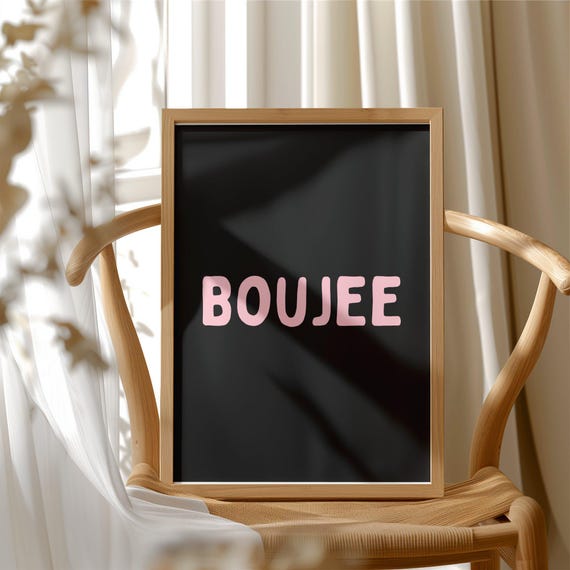 Boujee Wall Art Print Boss Girl Poster Girly Motivational Decor Dorm Room Inspirational