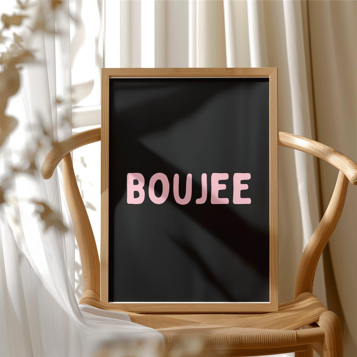 Boujee Wall Art Print Boss Girl Poster Girly Motivational Decor Dorm Room Inspirational
