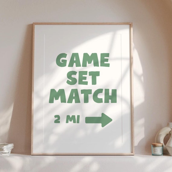 Tennis Poster Vintage Tennis Wall Art Country Club Aesthetic Decor Tennis Racquet Poster Retro Sports Poster Funny Tennis Art