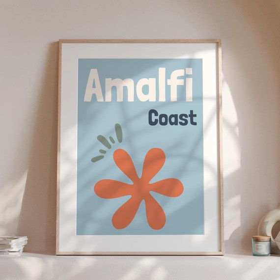 Custom Travel Photobook Cover Amalfi Coast Travel Poster Coffee Table Book Travel Keepsake Travel Poster Holiday Poster Positano Wall Art